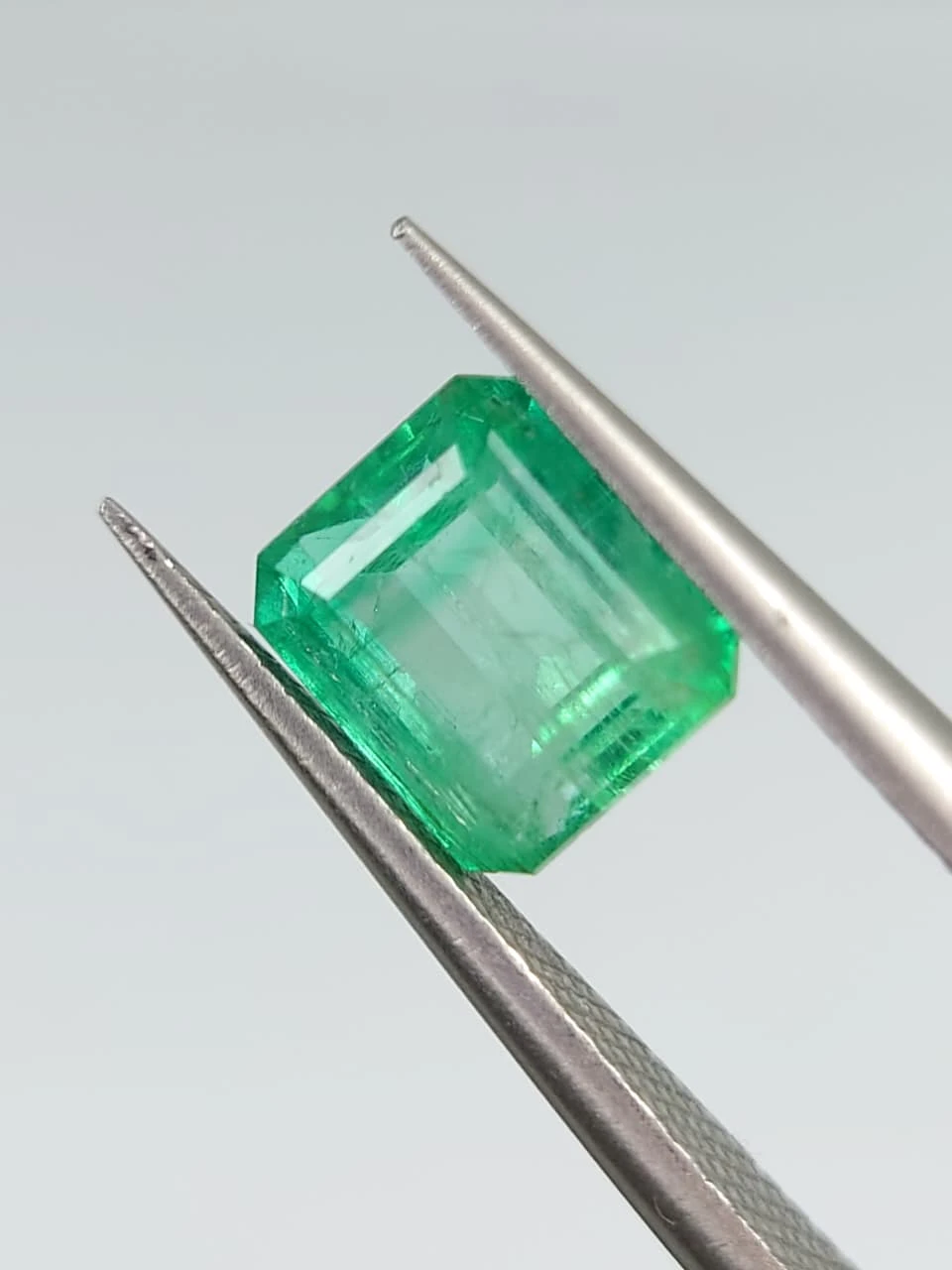 1.6ct Natural Octagon Faceted Emerald from Afghanistan — view 5